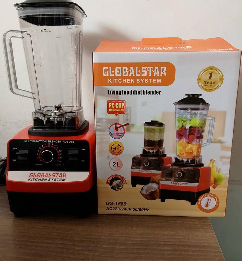 2 in 1 Global star commercial blender (silver crest model with 1 year warrant) image