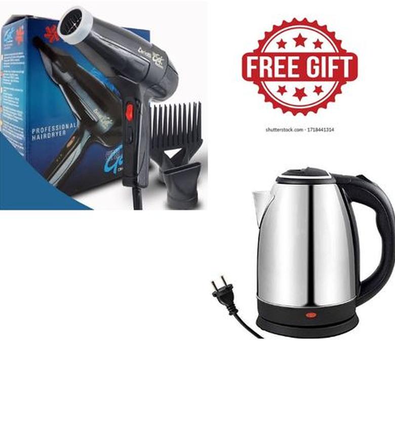 Ceriotti HAIR DRYER >>BLOW DRY SUPER GEK 3000WATS COMES  WITH A FREE KETTLE image