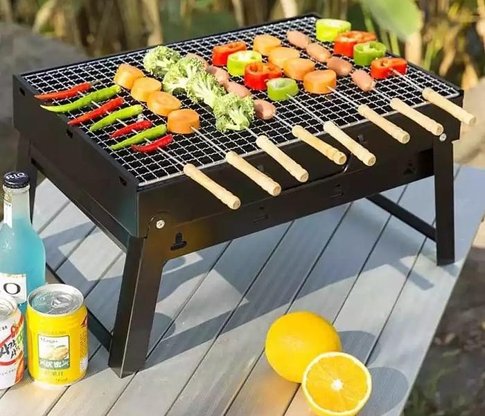 Foldable Portable barbecue charcoal grill image