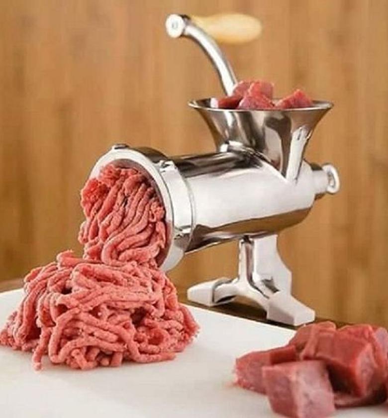 Manual Meat Mincer / Grinder - Aluminum Alloy image