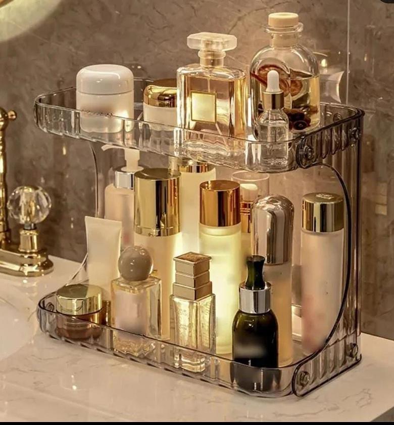 Double layer vanity stand. image