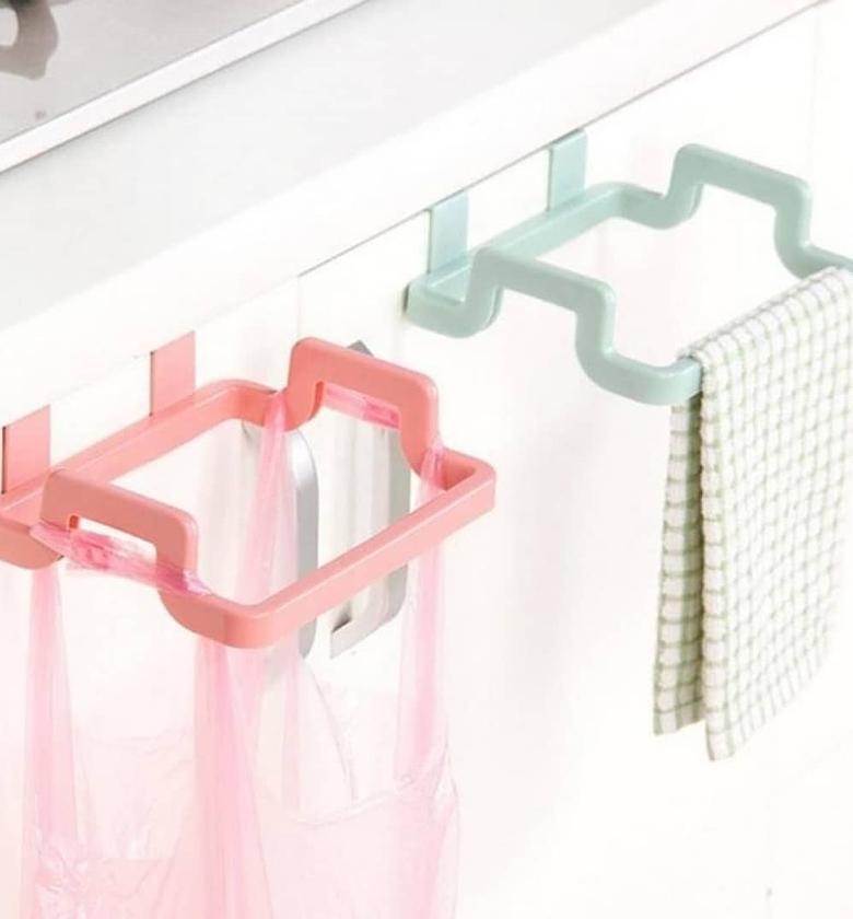 Over-the-Shelf Trash Bag & Towel Holder image