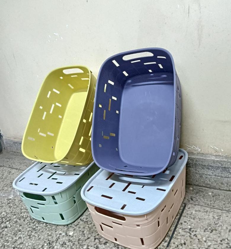 Multifunctional Sundries storage baskets with lid  image