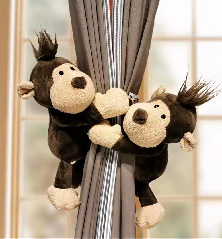 2pcs Stuffed plush Curtain Bucks image