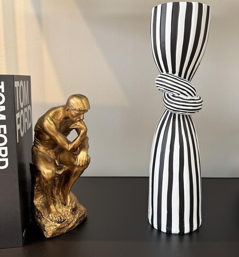 Monochrome candle holder image