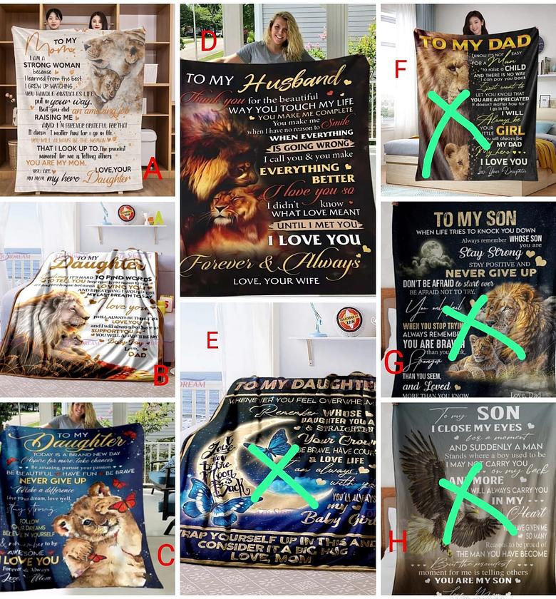 THROW BLANKETS. Express letter cossy throw blankets image