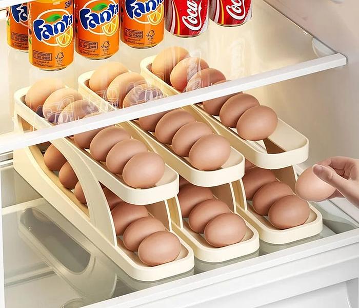 Egg dispenser Save space with this egg holder.  Can carry upto 14 eggs image