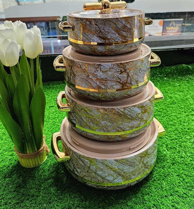 Turkish insulated hotpot 1.0litres,1.5litres,2.5 litres,3.5litres white and brown image