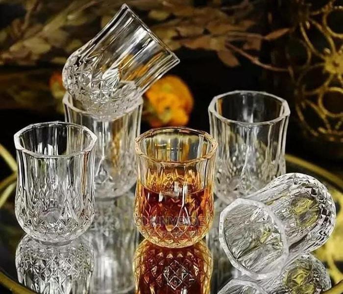 12pcs classy Short diamond whiskey glasses  image