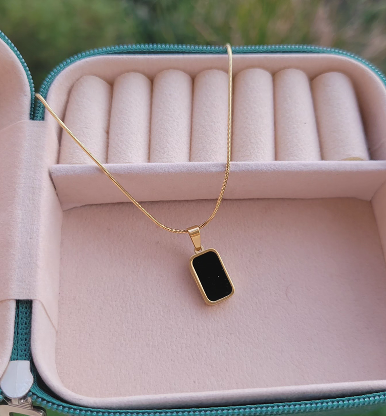 Double sided black pendant  image