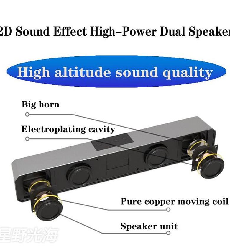 Generic 9D Subwoofer Speaker For Desktop , Laptop, image