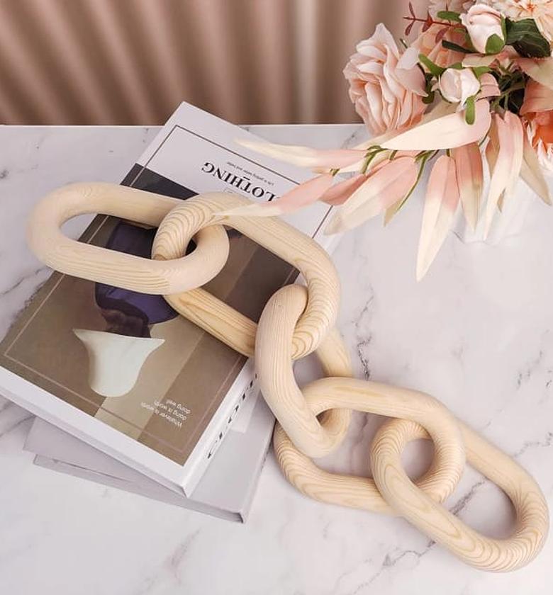 Wooden Chain link  garland  image