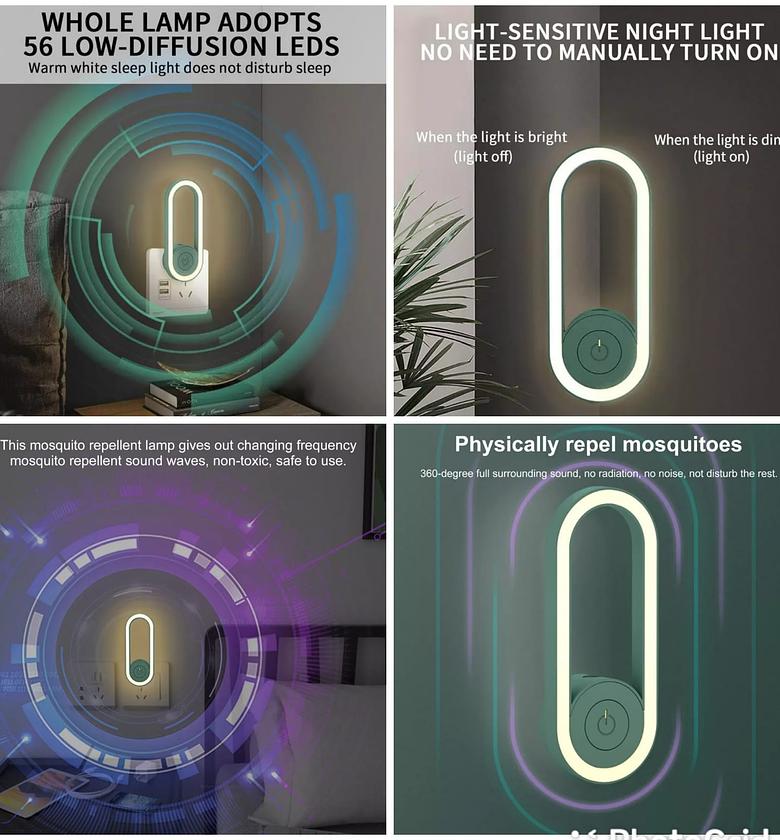 MOSQUITO REPELLER. Mosquito and bugs repeller night light image