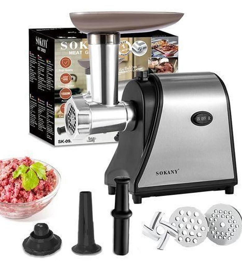 Sokany Multifunctional/ Commercial Electric Meat Mincer / Grinder stainless steel - 2500watts image
