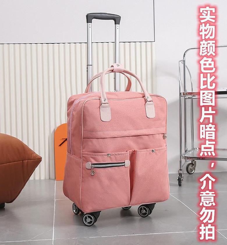 Large Trolley Traveling bag with shoulder belt and wheels  image