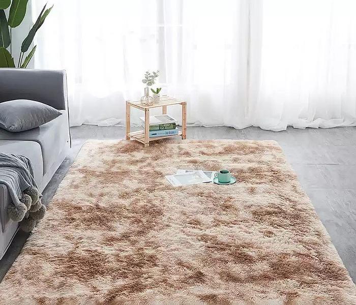 Pattern fluffy carpet soft patched image