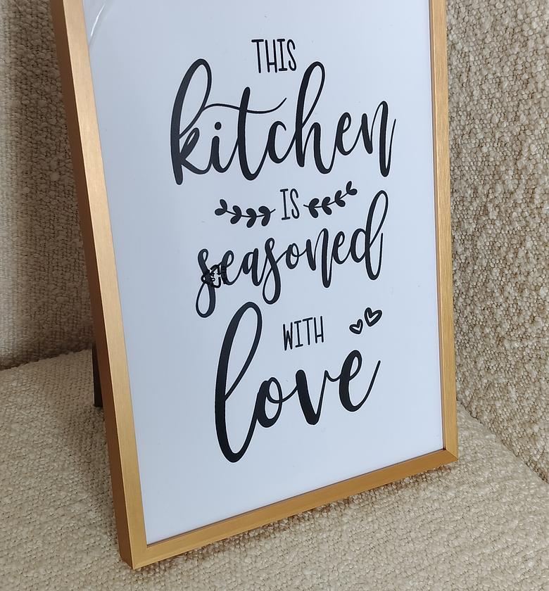Kitchen seasoned with love  image
