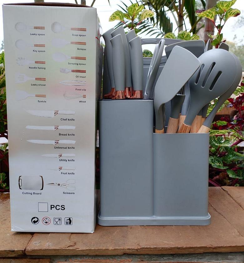 Silicon 19 PCS spoon set image