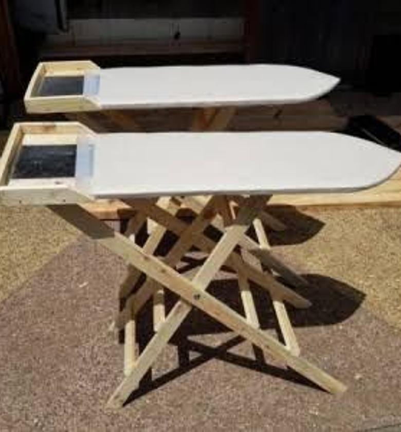 IRONING BOARD. Wooden Ironing Board image
