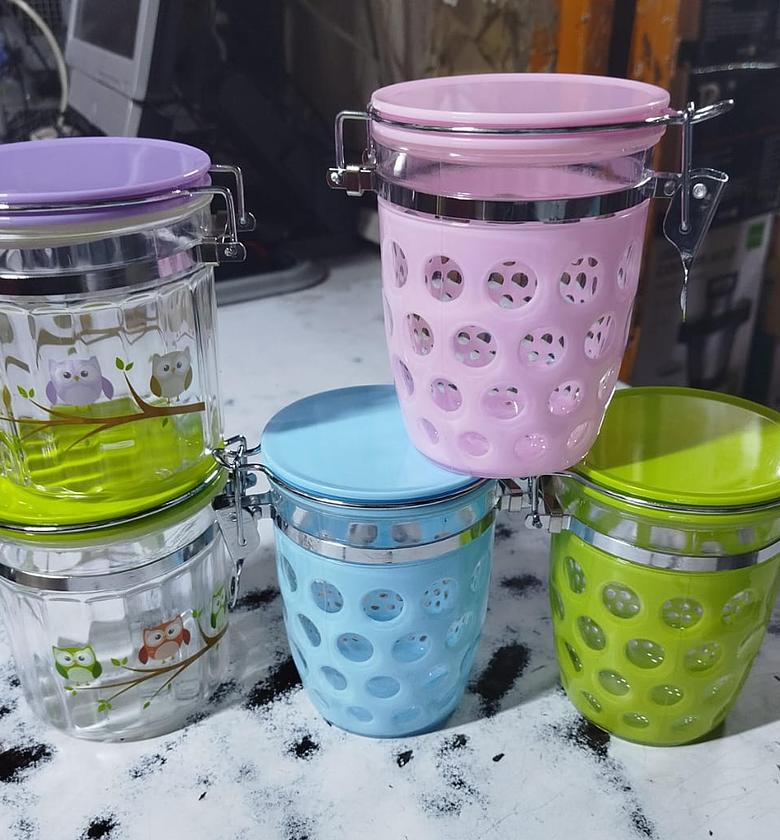 SUGAR DISH. Airtight Seasoning Coffee/Nuts/ Sugar Storage Jar Container image