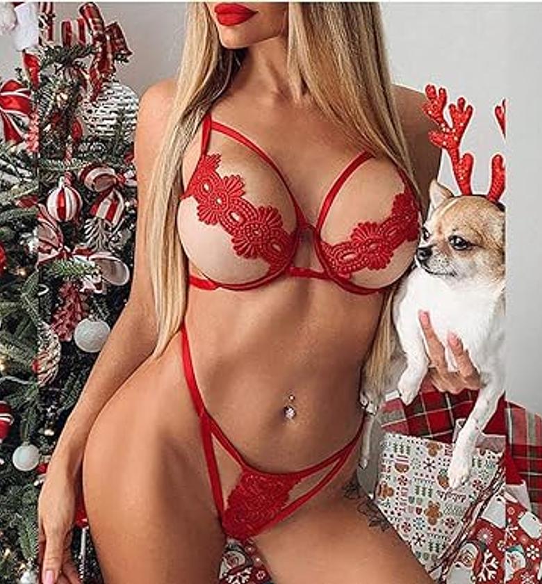 Women's Exotic Chemises & Negligees Woman Sexy Lace Erotic Underwear Panties Babydoll image