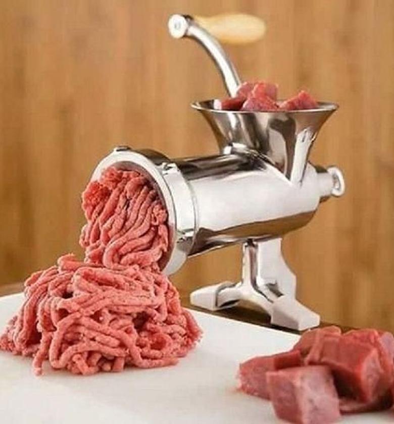 Manual Meat Mincer / Grinder - Aluminum Alloy image