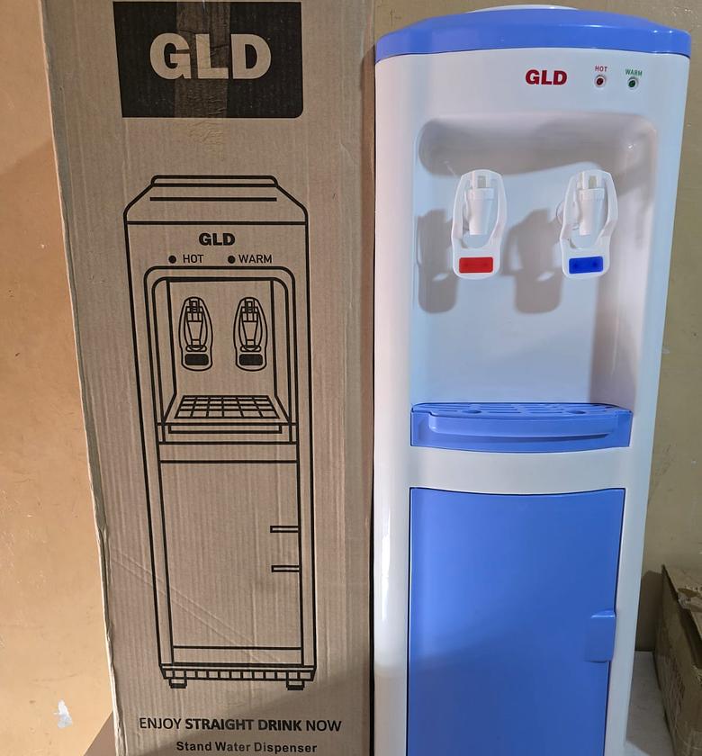 Gld Hot and Normal Standing Dispenser With Storage Cabinet image