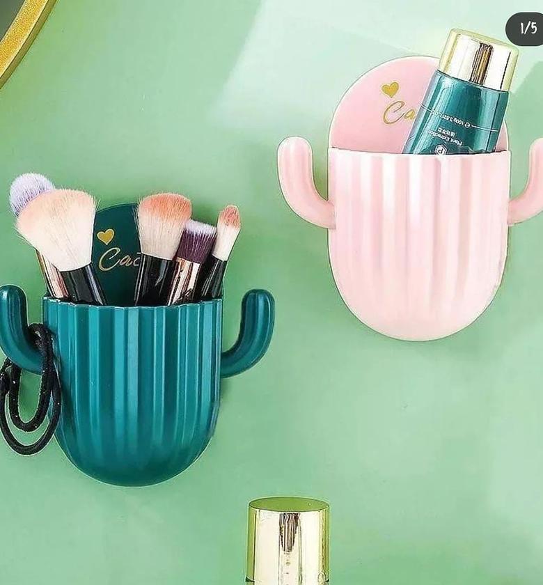 Multipurpose Self-adhesive Cactus Storage Rack Kitchen Bathroom, image