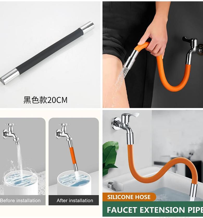 HOSE FAUCET. 20 CM Tap extension hose faucet image