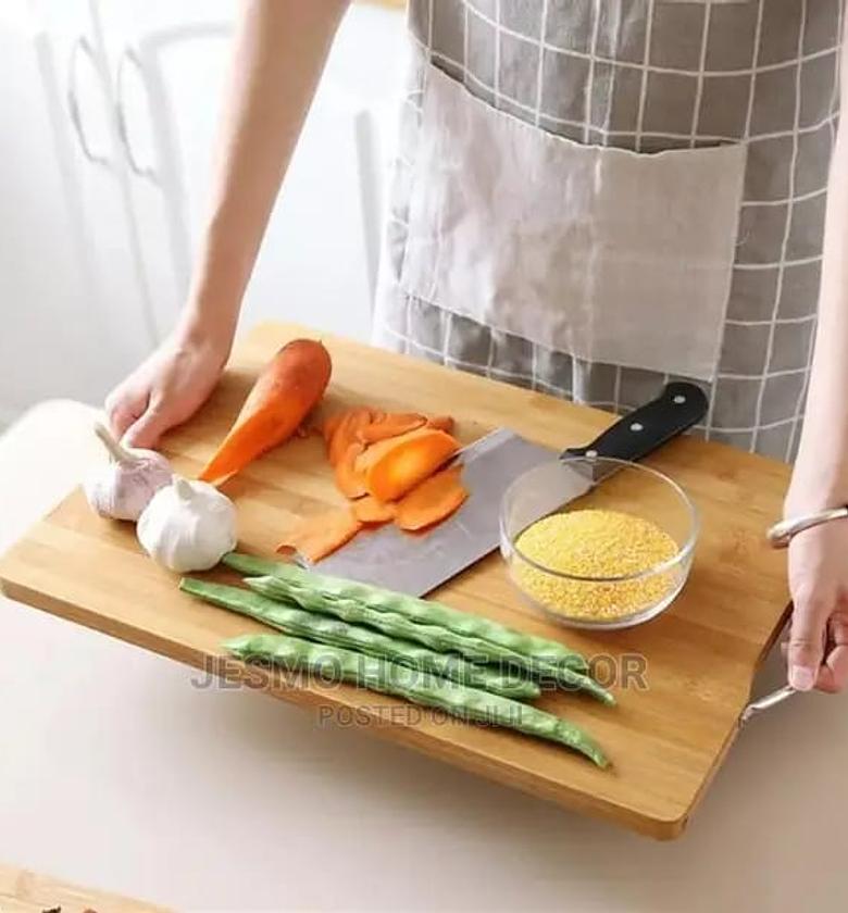 Hard big size  1.8cm thick wooden bamboo chopping board  image