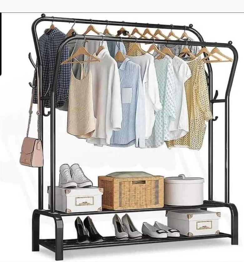 Multifunctional clothes shoe hit rack  image