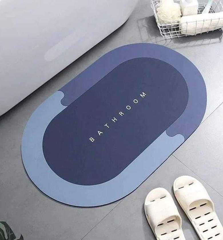Bathroom Anti-slip Pad Diatomite Absorbent Quick-drying Mat image