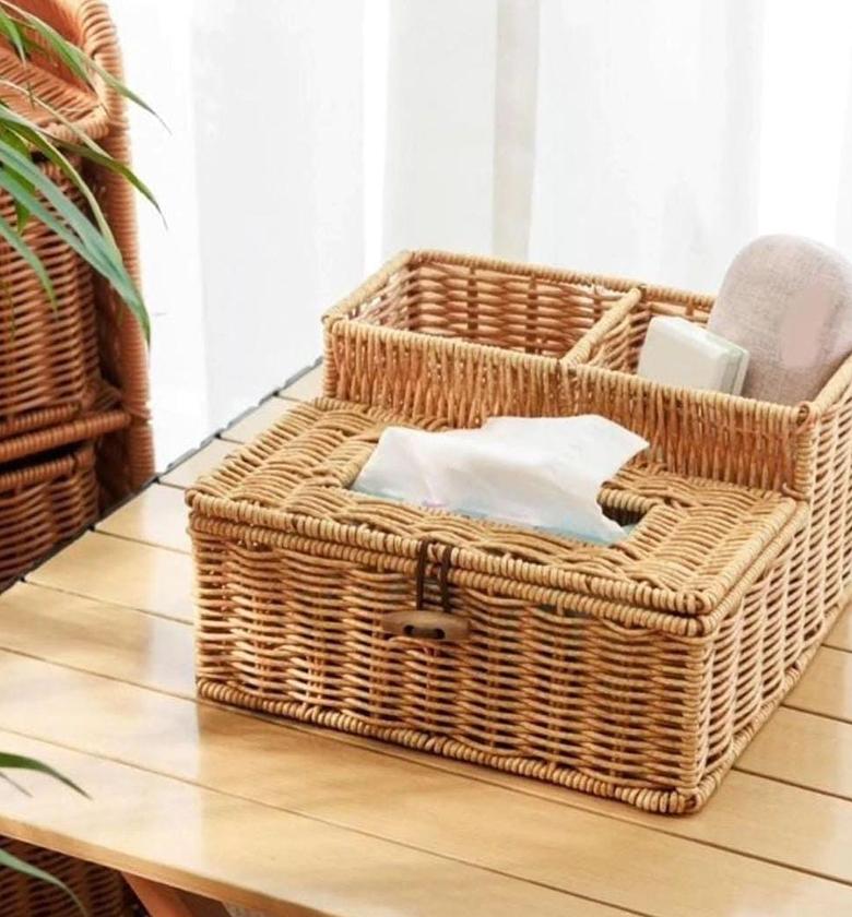 3 slots storage organizer with serviette holder image