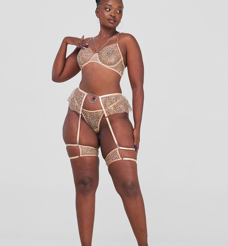 Posh Lingerie & More 4-Piece Lace Lingerie Set image