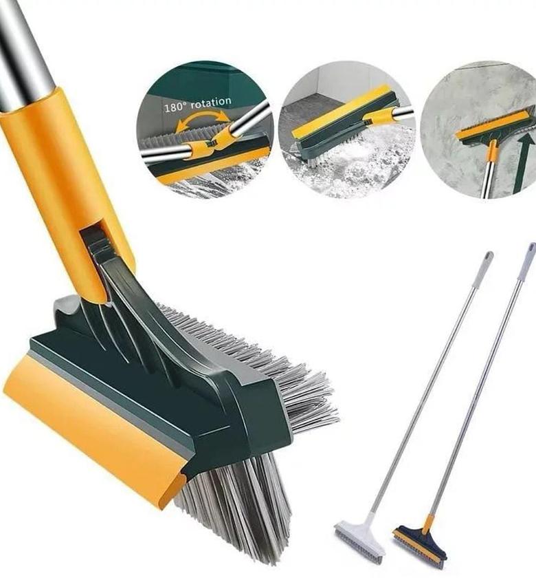 3-in-1 Floor scrubbing V- Shaped Brush, broom Squeez image