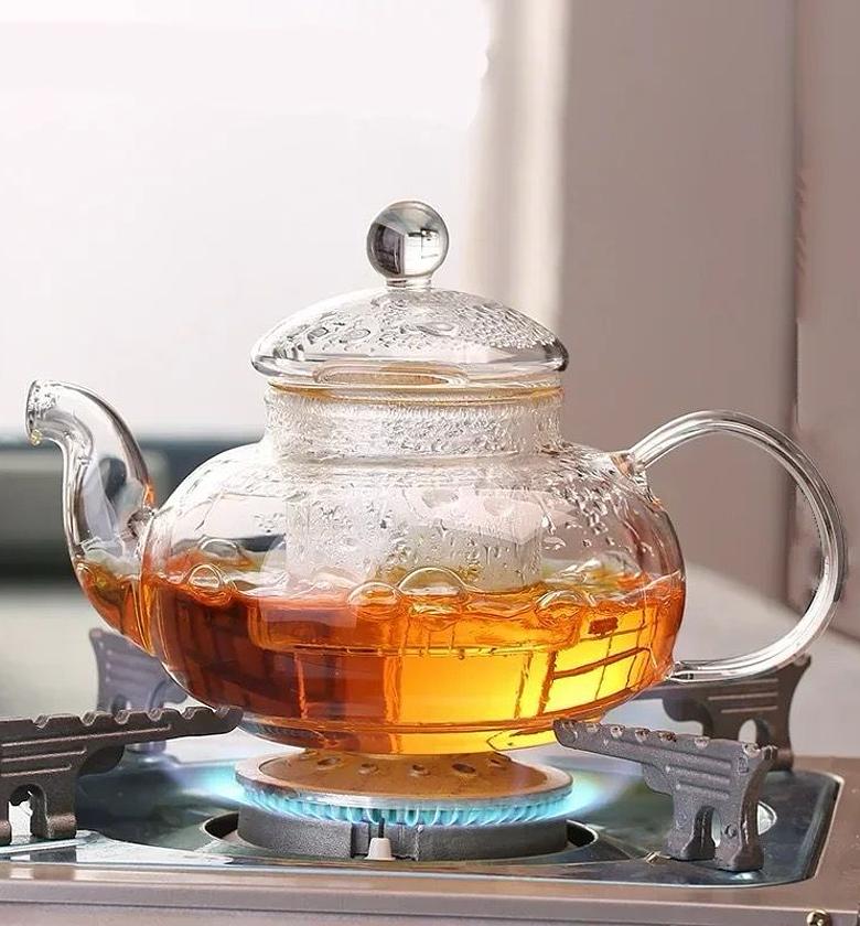 Heat Resistant Glass Teapot Clear Japaness Style Tea Pot   ✅Capacity 800mls image