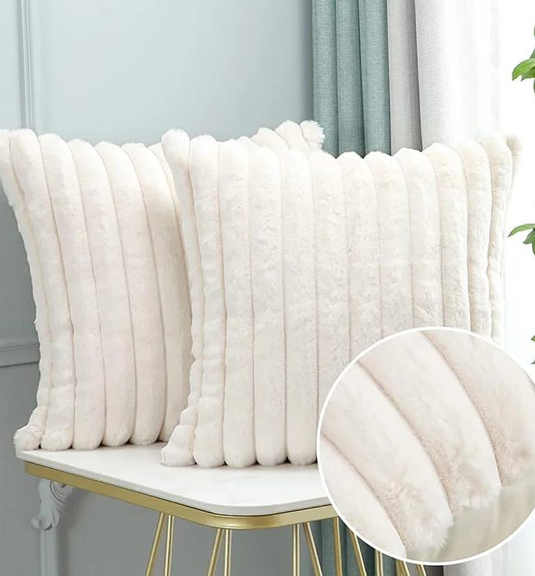 Solid Colour soft Plush Pillowcases  image