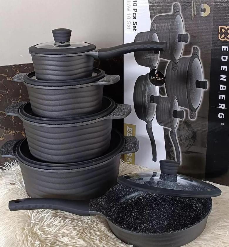 10pcs set high quality Edenberg cookware set. image