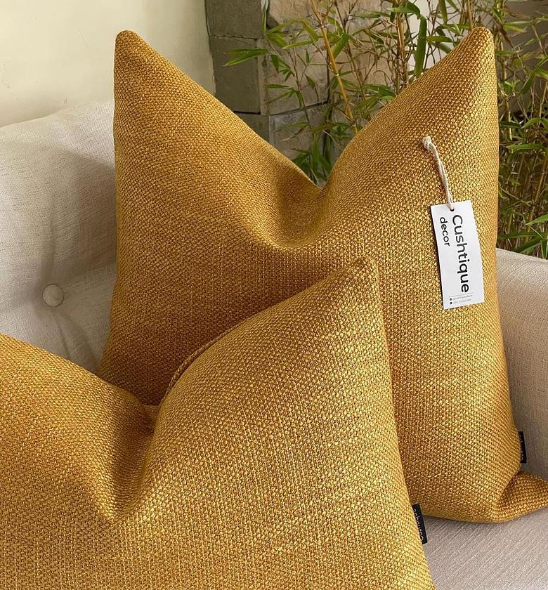 MUSTARD YELLOW SOFT CUSHION image