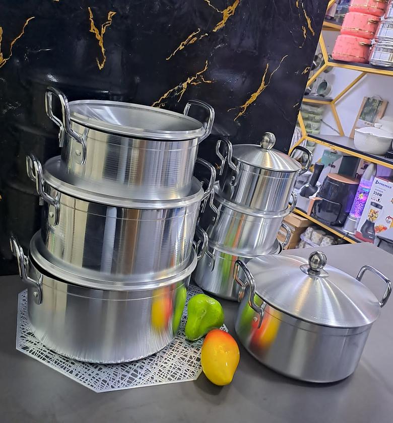 Tornado Stainless Aluminium Cookware Set(7pcs With Lids) image