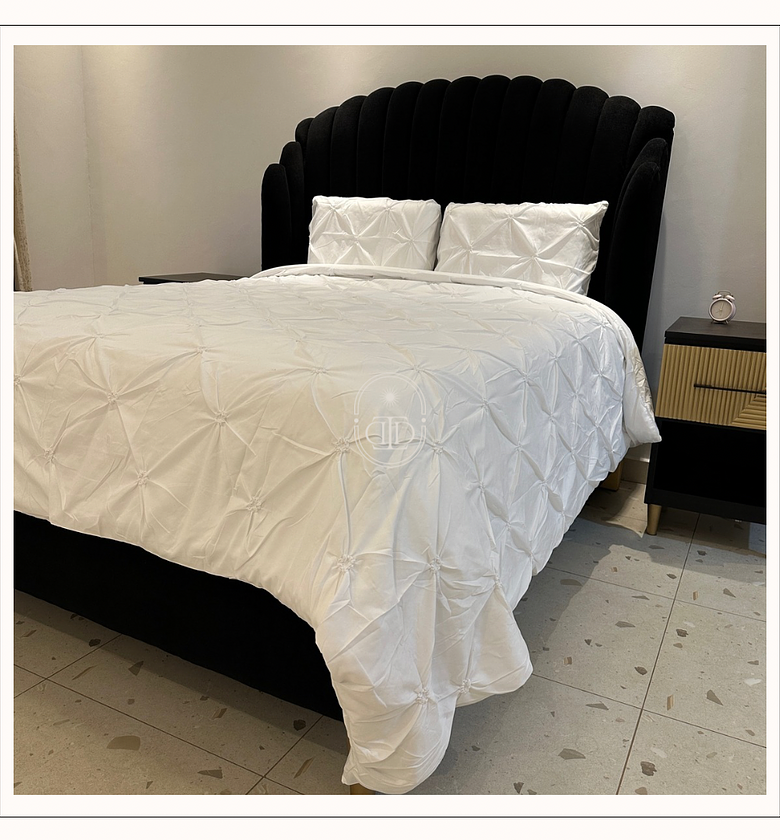 Pintuck duvet cover set. image