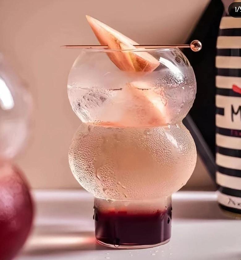 Fancy cocktail glass. image