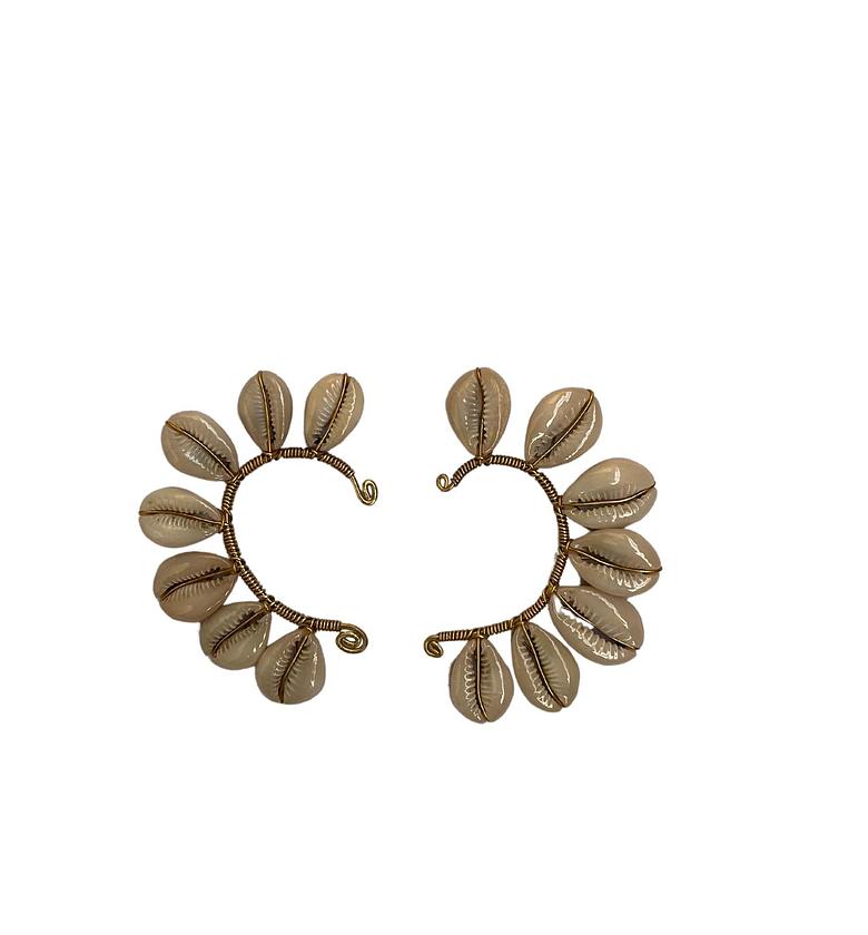 Cowrie Shells Ear Cuffs image