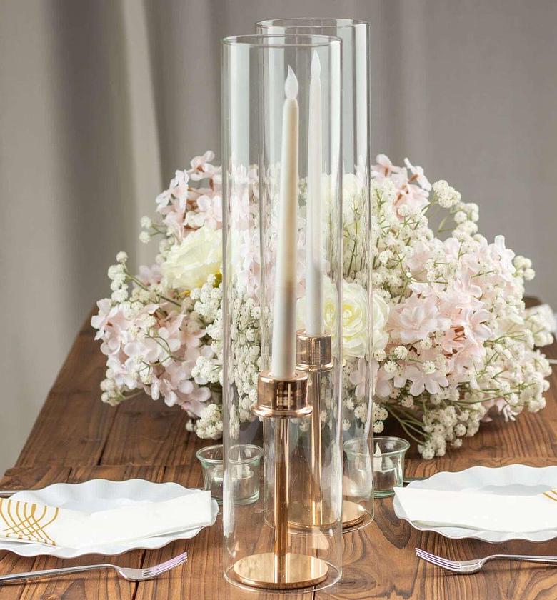 Modern creative clear glass vase - 60cm image