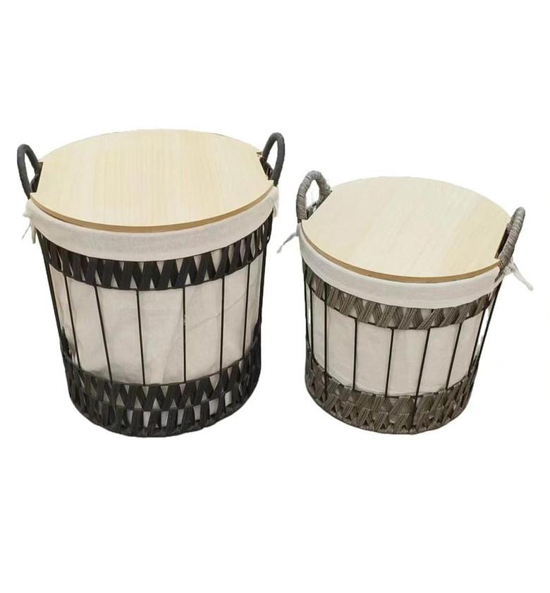 High quality 2 in 1 wooden table /storage image