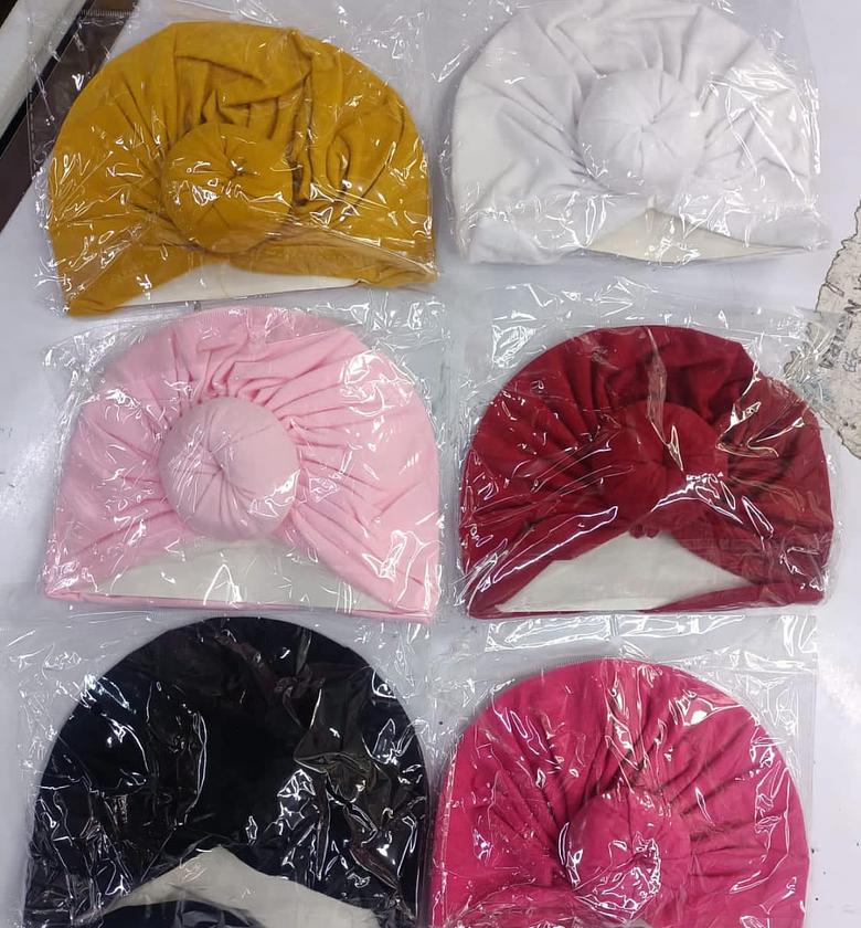 Fashion Most Beautiful 1PCS Donut Cotton Kids Girls Headbands Baby Turban image