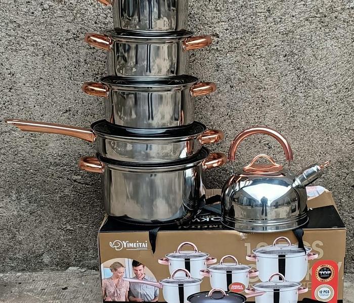 12pc Cookware with Kettle image