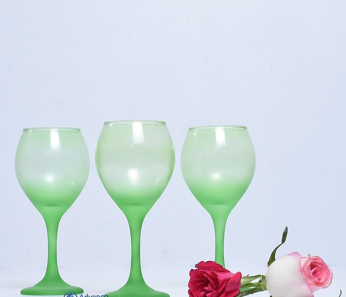 Wine glass round coloured image