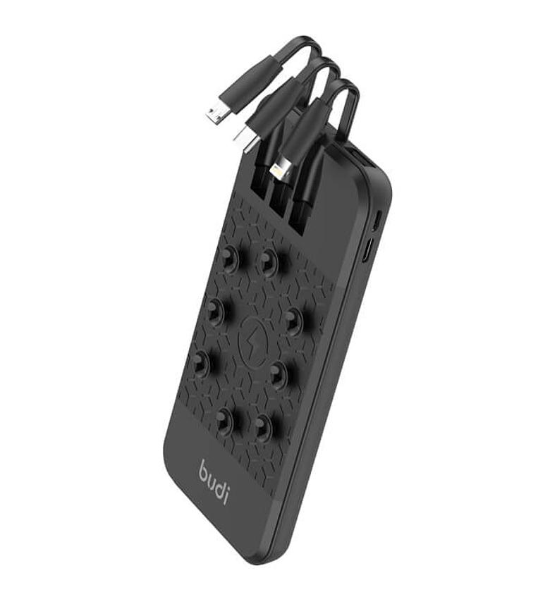 Budi 10,000 mAh Wireless 3 in 1 Power Bank  image