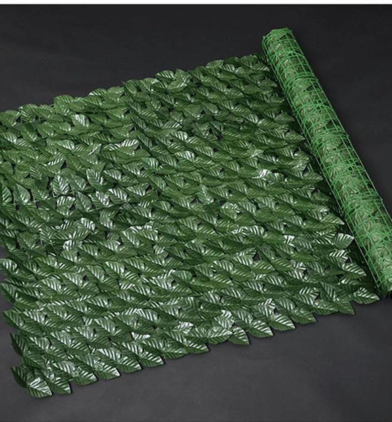 LEAF FENCE. Realistic Artificial Leaf Privacy Fence image